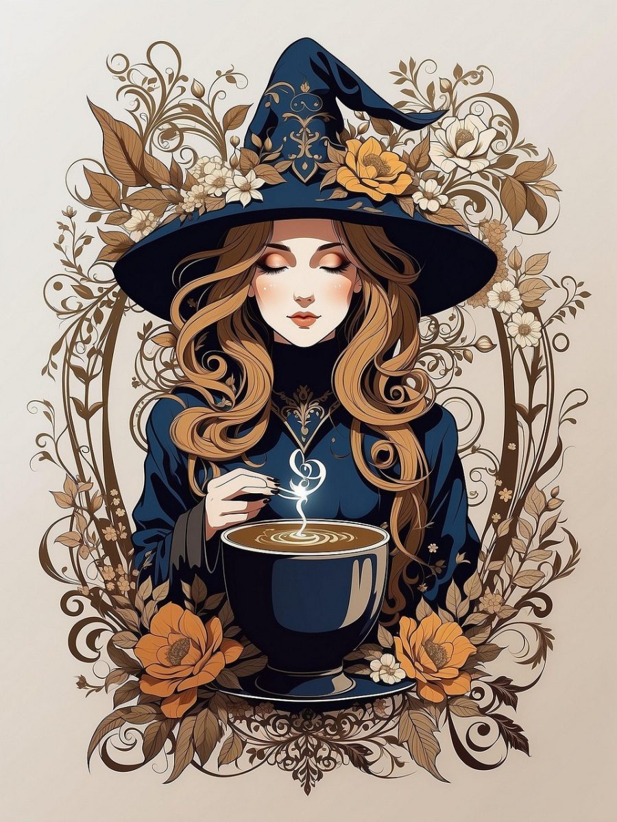 katkyrg katkyrg 17 woman, hat, witch, halloween, cartoon, beauty, hair, face, art, vintage, magic, lady, glamour, costume, people, ai generated, illustration