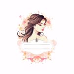 ai generated, woman, beauty, face, fashion, people, spa, person, cartoon, smile, lady, head, model, salon, style, design, icon, logo