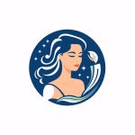 ai generated, woman, beauty, face, fashion, people, spa, person, cartoon, smile, lady, head, model, salon, style, design, icon, logo