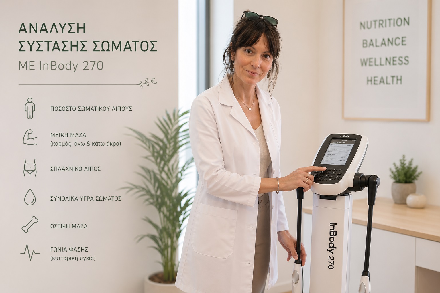 Ανάλυση Σύστασης Σώματος με InBody 270
