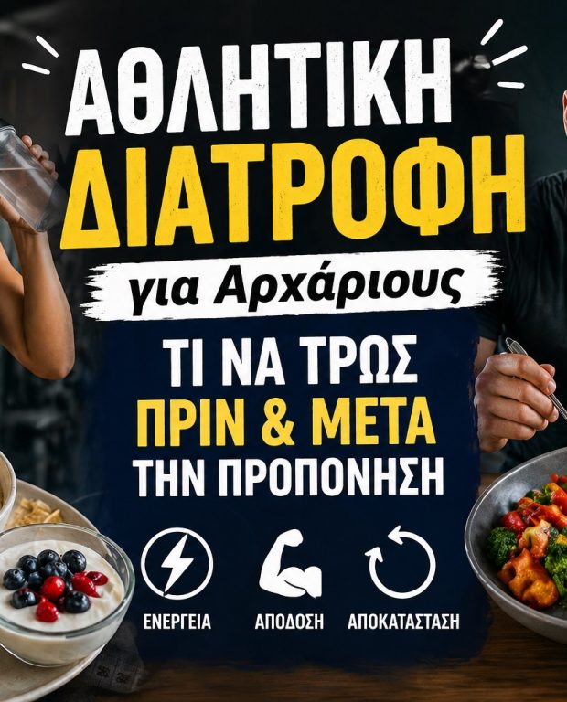Αθλητική Διατροφή για Αρχάριους: Τι να Τρως Πριν και Μετά την Προπόνηση