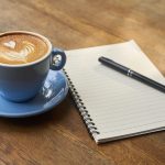 coffee, pen, notebook, open notebook, empty notebook, caffeine, cup, cafe, coffee cup, latte, latte art, cappuccino, morning coffee, coffee break, beverage, coffee, coffee, coffee, coffee, coffee